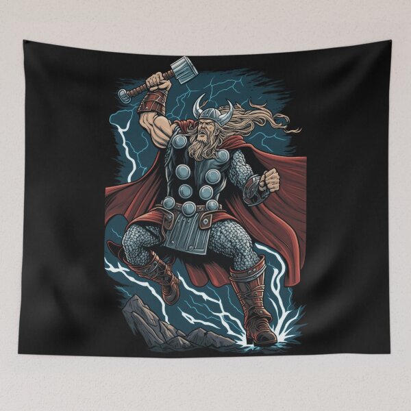 Item preview, Thor and his Hammer Mjolnir designed and sold by Philip-p22.