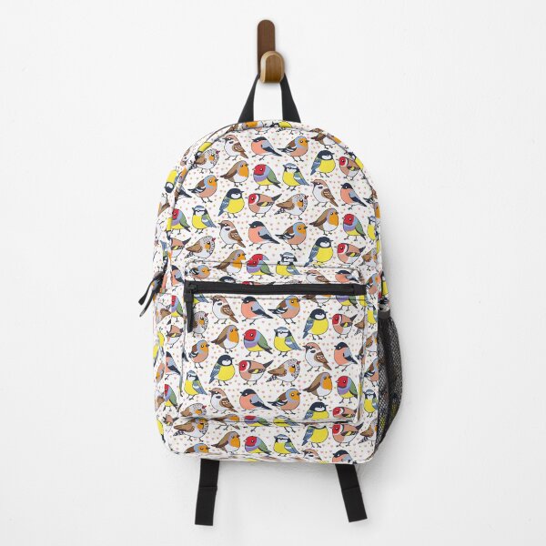 Item preview, cute colorful birds pattern designed and sold by Yarafantasyart.