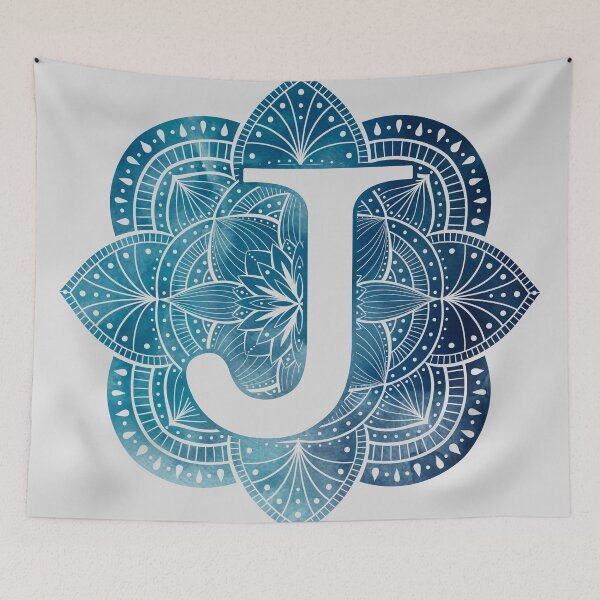 Item preview, Letter J Mandala Monogram designed and sold by BuBuchi.
