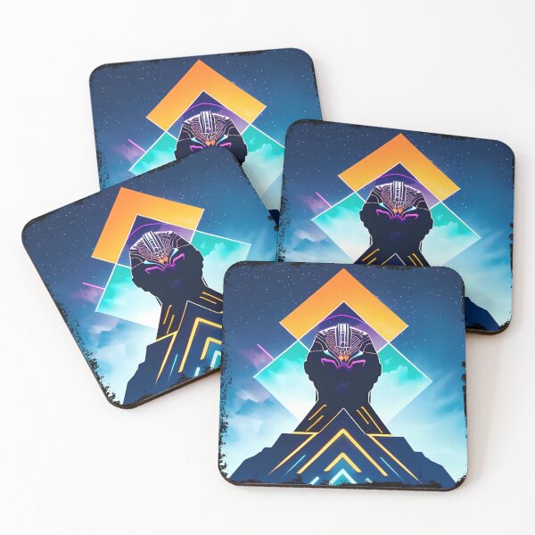Item preview, Horus Egyptian God Falcon in Cyberpunk Style Sticker - Unique and Eye-Catching Design for Laptop, Water Bottle, and More! designed and sold by Mytho Merch.