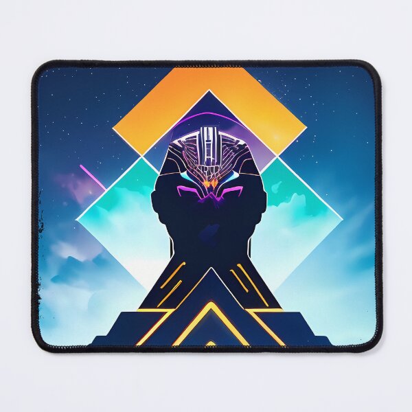 Item preview, Horus Egyptian God Falcon in Cyberpunk Style Sticker - Unique and Eye-Catching Design for Laptop, Water Bottle, and More! designed and sold by Mytho Merch.
