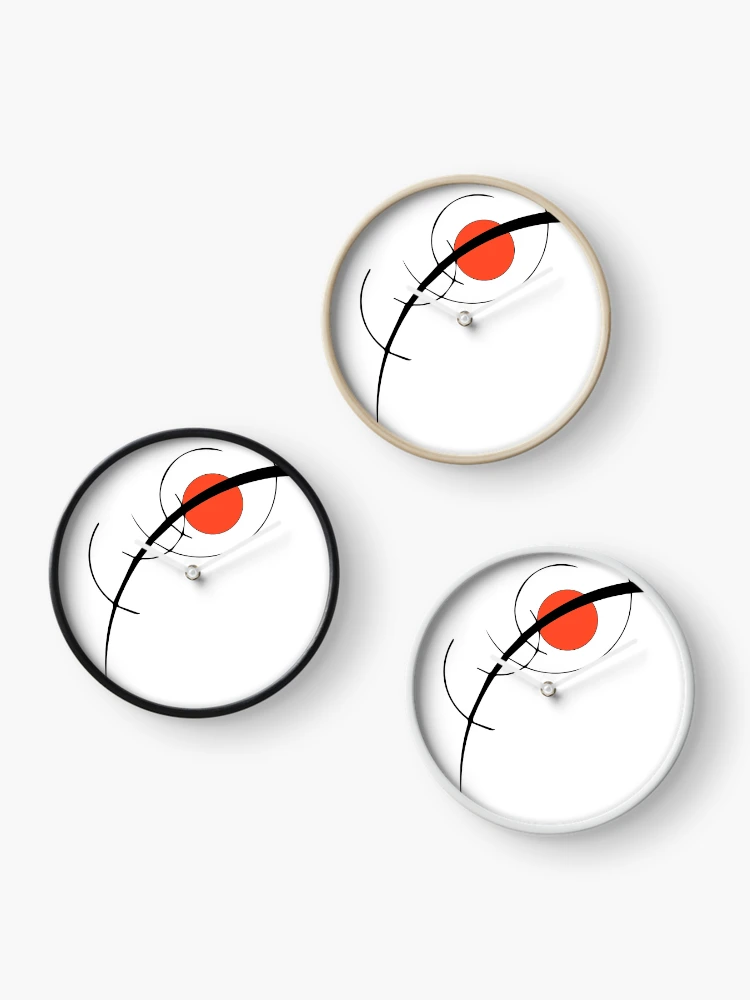 Thumbnail 3 of 4, Clock, Abstract Red designed and sold by Che Hennessy.