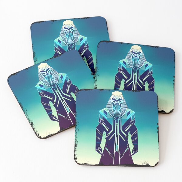Item preview, Horus Egyptian God Falcon in Cyberpunk Style Sticker - Unique and Eye-Catching Design for Laptop, Water Bottle, and More! designed and sold by Mytho Merch.