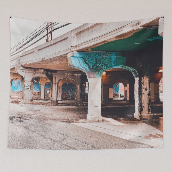 Item preview, Vintage Train Underpass | Urban City Photography designed and sold by Jacqueline Elise.