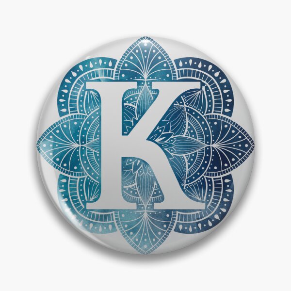 Item preview, Letter K Mandala Monogram designed and sold by BuBuchi.