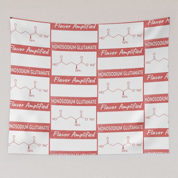 Item preview, E621 Monosodium Glutamate (MSG) Chemical Formula - Grunge Texture Design designed and sold by MAYM01.