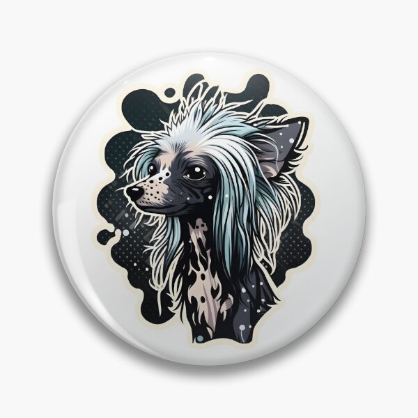 Item preview, Chinese crested dog hairlsess black and white designed and sold by frogkiller.