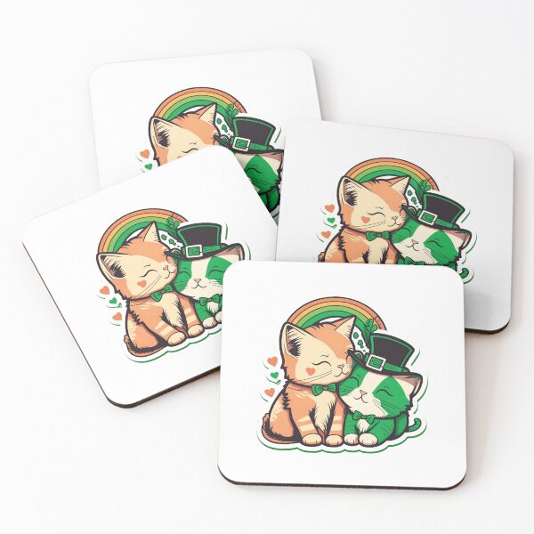 Item preview, St-patrick kissing cat designed and sold by livamedesign.