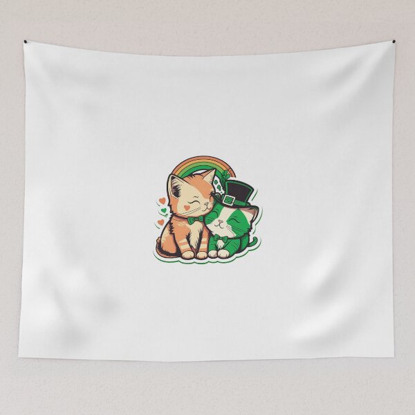 Item preview, St-patrick kissing cat designed and sold by livamedesign.