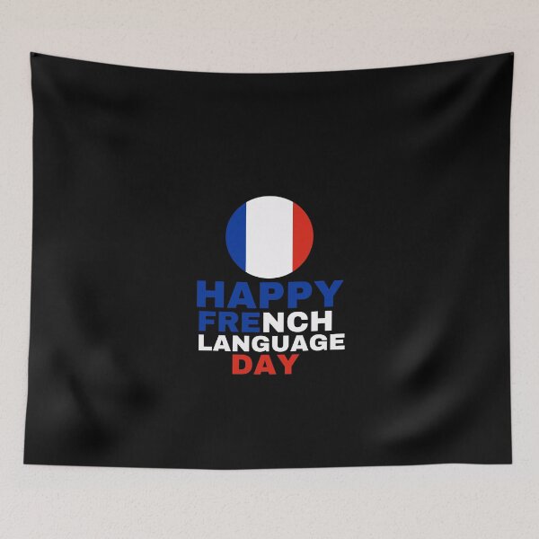 Item preview, happy french language day designed and sold by xkiyal Art.