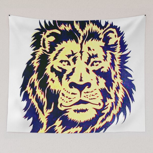 Item preview, Lion stencil designed and sold by Aquarelastudio.
