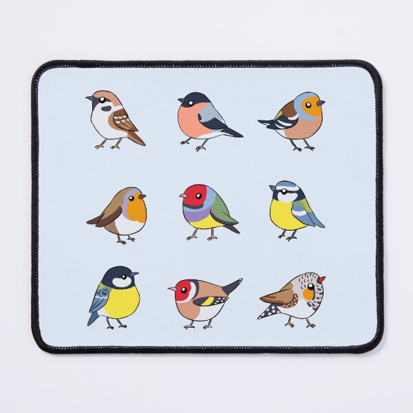 Item preview, cute colorful birds pack designed and sold by Yarafantasyart.