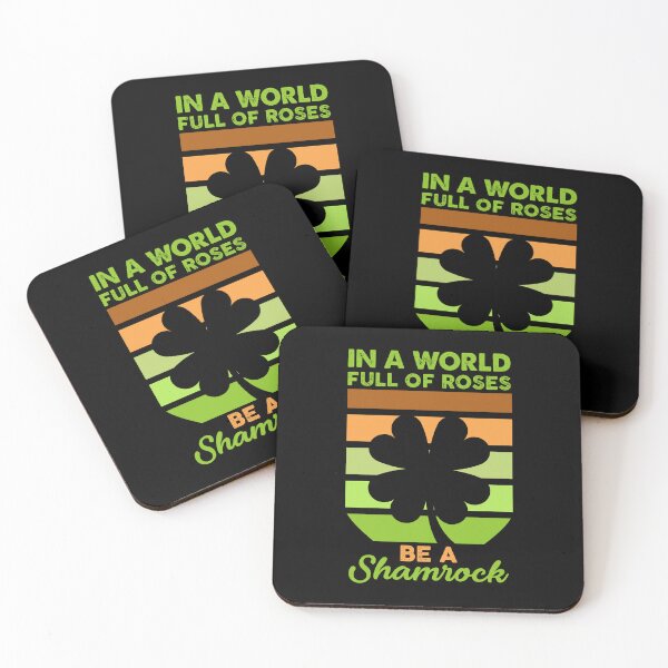 Item preview, in a world full of roses be a shamrock, Saint Patricks Day Shirt designed and sold by Pixelish.