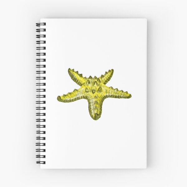 Item preview, Starfish yellow ocean organism a watercolor sketch designed and sold by Yana Mustafina | Boho Soulful Designs.