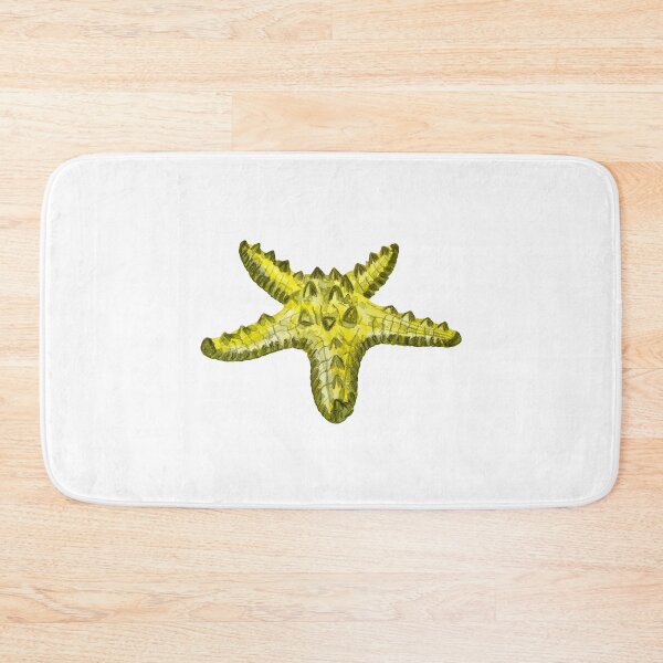 Item preview, Starfish yellow ocean organism a watercolor sketch designed and sold by Yana Mustafina | Boho Soulful Designs.