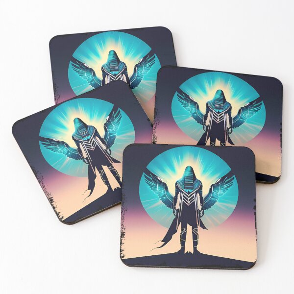 Item preview, Horus Egyptian God Falcon in Cyberpunk Style Sticker - Unique and Eye-Catching Design for Laptop, Water Bottle, and More! designed and sold by Mytho Merch.
