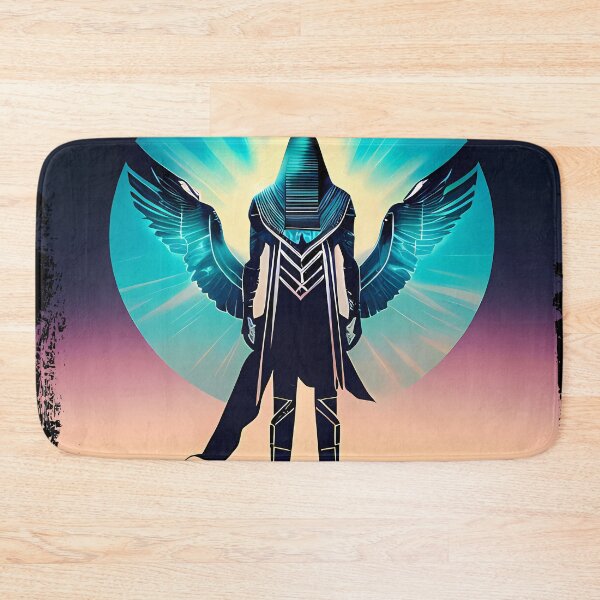Item preview, Horus Egyptian God Falcon in Cyberpunk Style Sticker - Unique and Eye-Catching Design for Laptop, Water Bottle, and More! designed and sold by Mytho Merch.