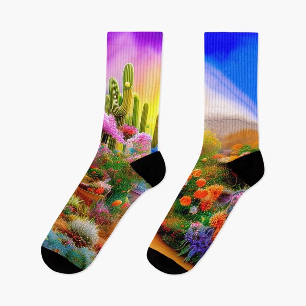 Item preview, Watercolor desert garden sunset designed and sold by ibelieveimages.