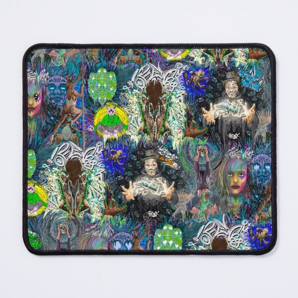 Item preview, psychedelic art mashup collage 2023 designed and sold by Ofen69.