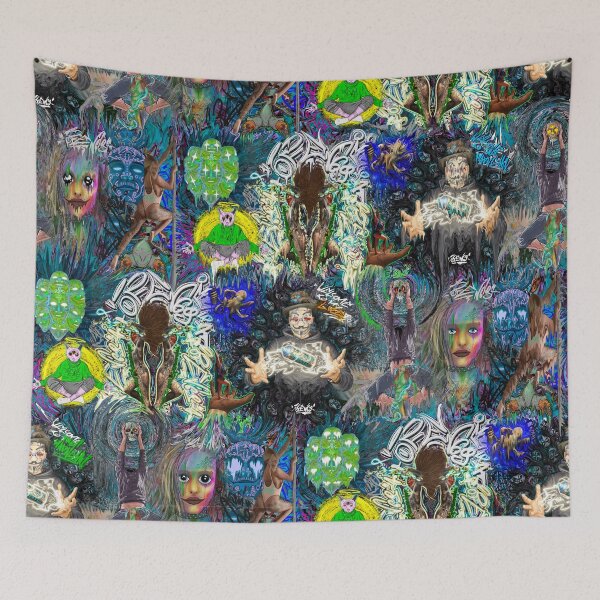 Item preview, psychedelic art mashup collage 2023 designed and sold by Ofen69.