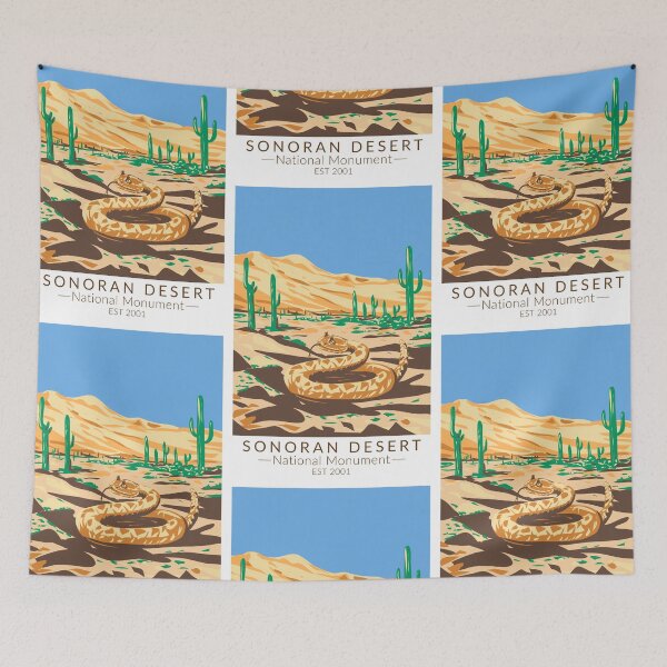 Item preview, Sonoran Desert National Monument Rattlesnake Vintage designed and sold by KrisSidDesigns.
