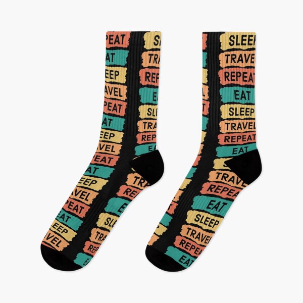 Item preview, "Eat Sleep Travel Repeat" Design | Wanderlust Apparel designed and sold by SimpliText.