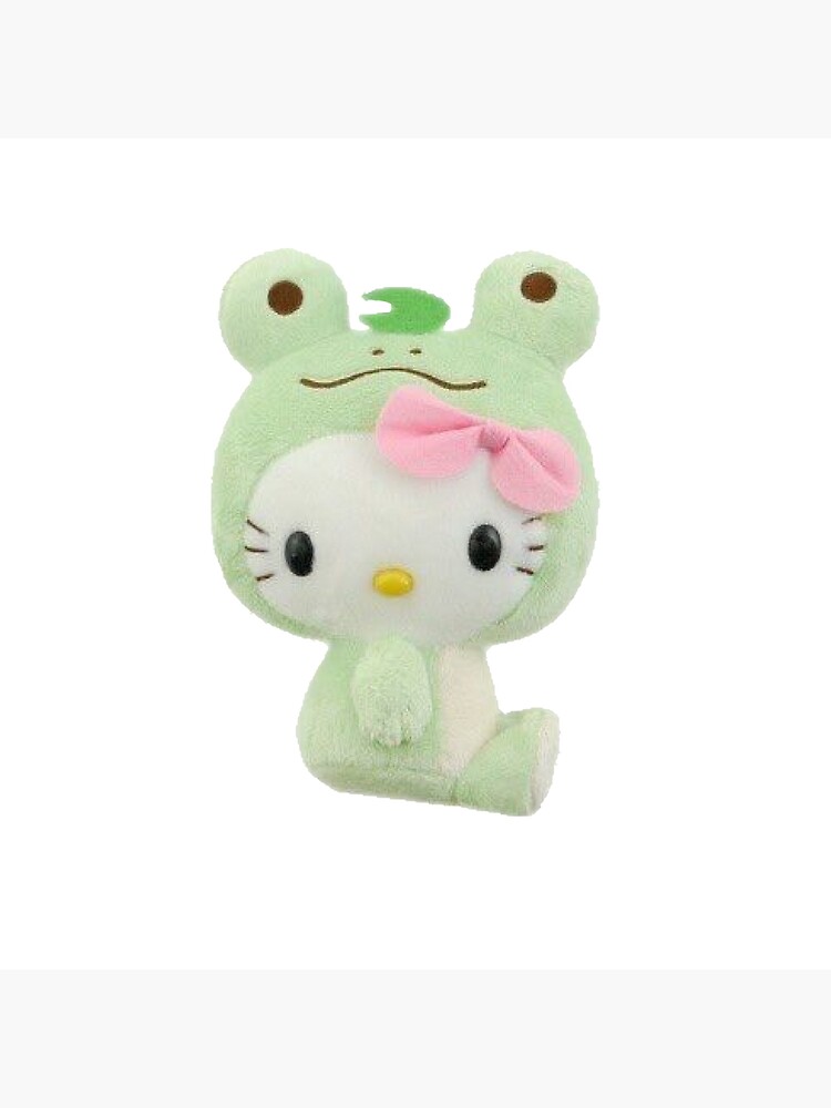 Pink hello kitty frog plush with lily pad. Very cute - Depop