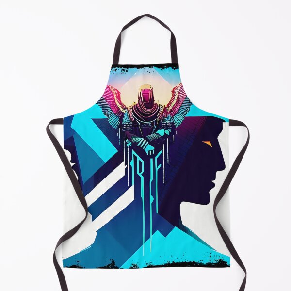 Item preview, Horus Egyptian God Falcon in Cyberpunk Style Sticker - Unique and Eye-Catching Design for Laptop, Water Bottle, and More! designed and sold by Mytho Merch.