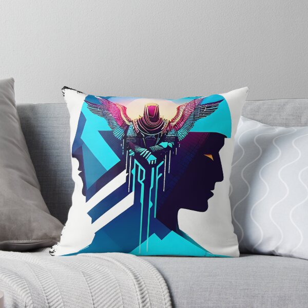 Item preview, Horus Egyptian God Falcon in Cyberpunk Style Sticker - Unique and Eye-Catching Design for Laptop, Water Bottle, and More! designed and sold by Mytho Merch.