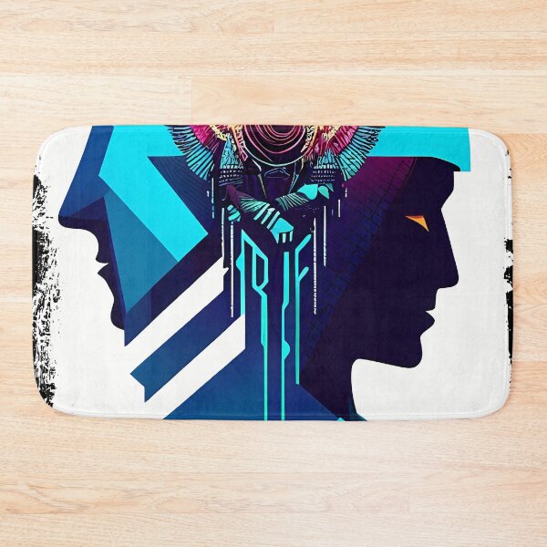 Item preview, Horus Egyptian God Falcon in Cyberpunk Style Sticker - Unique and Eye-Catching Design for Laptop, Water Bottle, and More! designed and sold by Mytho Merch.