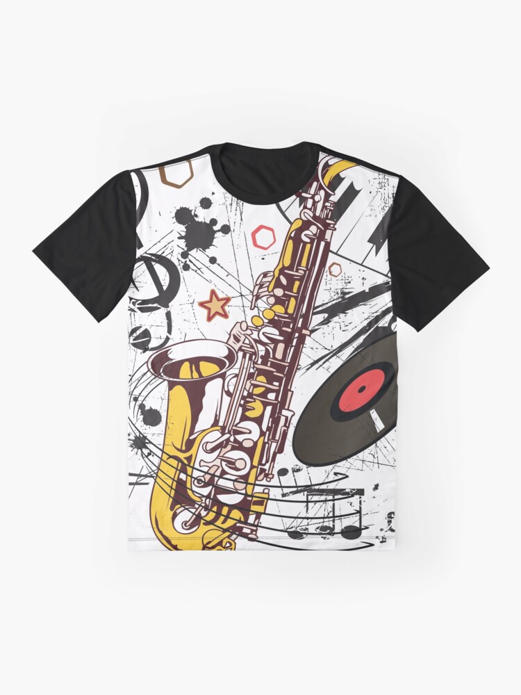 Alternate view of Sax Tunes Graphic T-Shirt