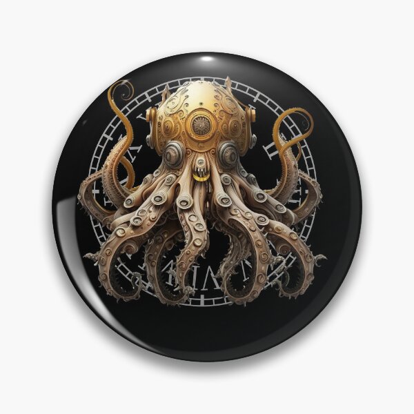 Artikelvorschau, Oktopus Steampunk Octopus Cartoon entworfen und verkauft von sbachstroem.