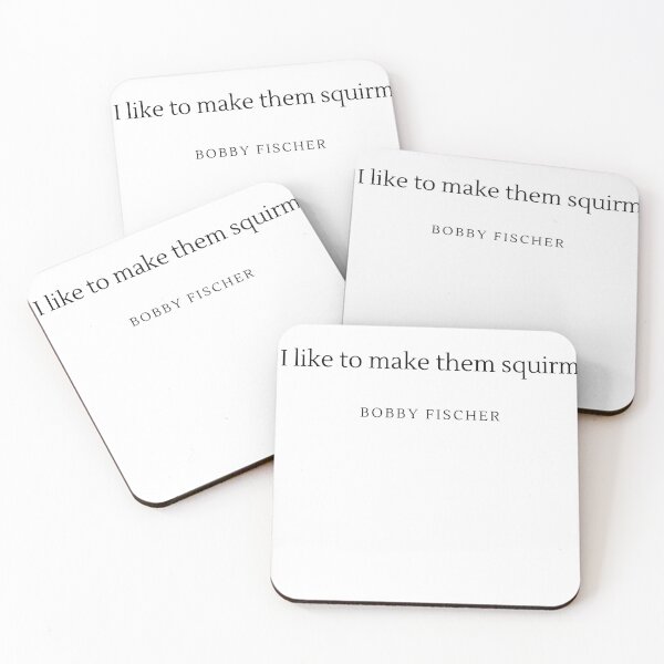 Item preview, I like to make them squirm - Bobby Fischer designed and sold by ChessPoker.