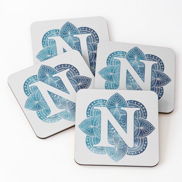 Item preview, Letter N Mandala Monogram designed and sold by BuBuchi.