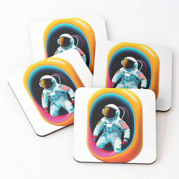 Item preview, 90´s vintage aime style bored astronaut with sunglasses floating in gravity designed and sold by Printverse Studio.