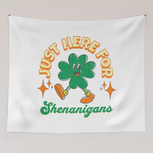 Item preview, Here For Shenanigans St Patricks Day designed and sold by CandyDroidMerch.