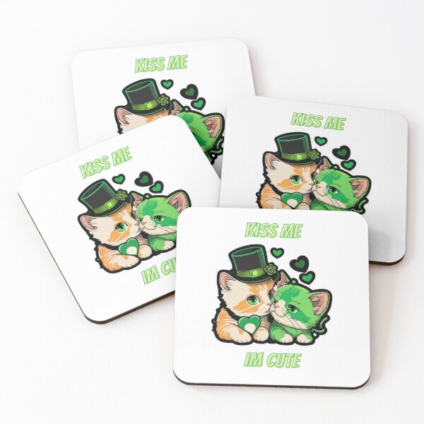 Item preview, St-patrick kissing cat designed and sold by livamedesign.