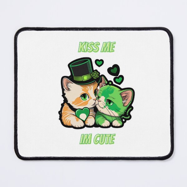 Item preview, St-patrick kissing cat designed and sold by livamedesign.