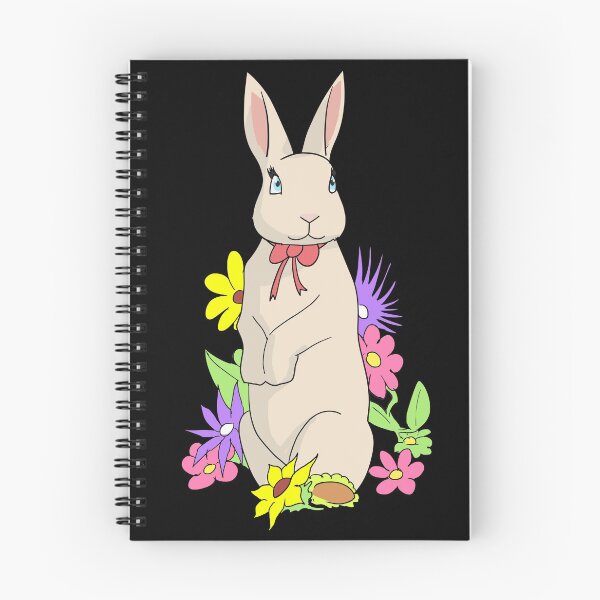 Item preview, Cute rabbit in a colorful flower meadow bunny designed and sold by NoriTEEs.