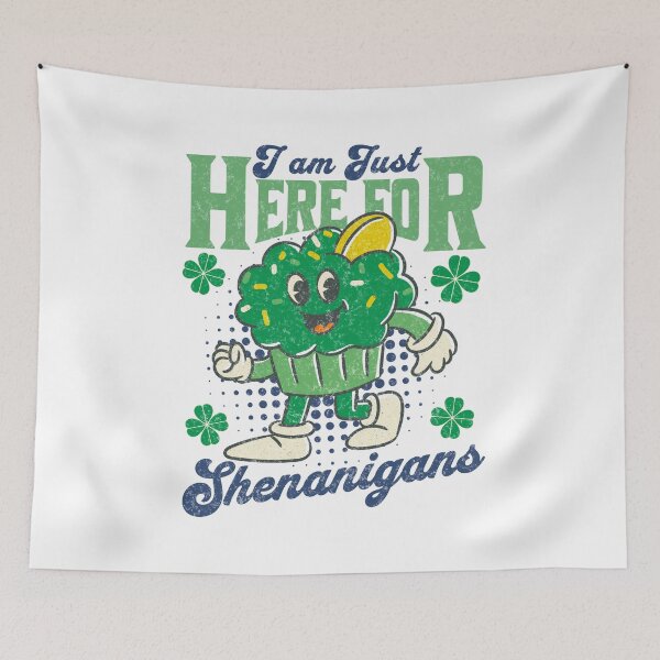 Item preview, Here For Shenanigans St Patricks Day designed and sold by CandyDroidMerch.