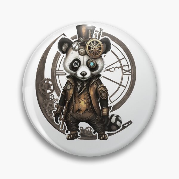 Item preview, Panda Bear Steampage Cartoon designed and sold by sbachstroem.