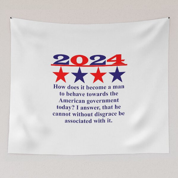 Item preview, How Does It Become A Man - Political Quote  designed and sold by CrankyOldDude.