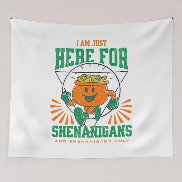 Item preview, Here For Shenanigans St Patricks Day designed and sold by CandyDroidMerch.