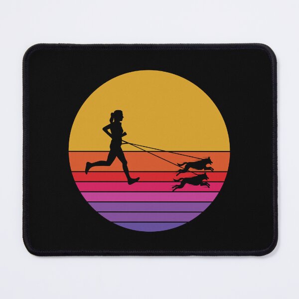 Item preview, Canicross Trail Running Dog Sport Outdoor Retro Vintage designed and sold by CuteDesigns1.