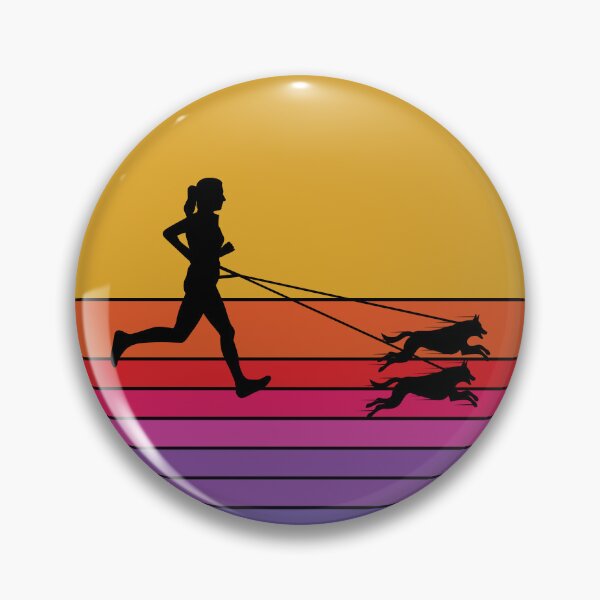 Item preview, Canicross Trail Running Dog Sport Outdoor Retro Vintage designed and sold by CuteDesigns1.