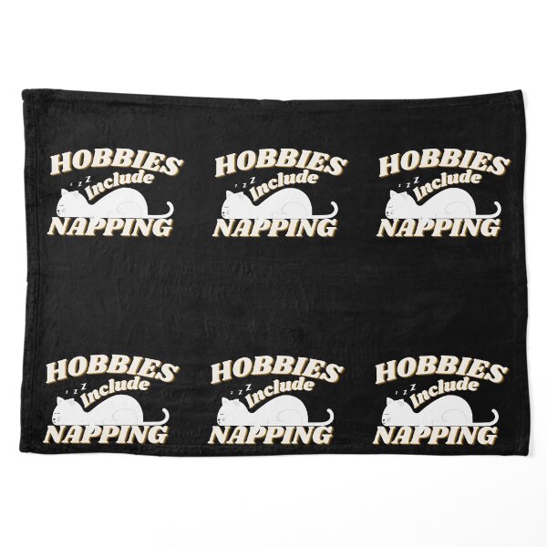 Hobbies include napping funny design Pet Blanket