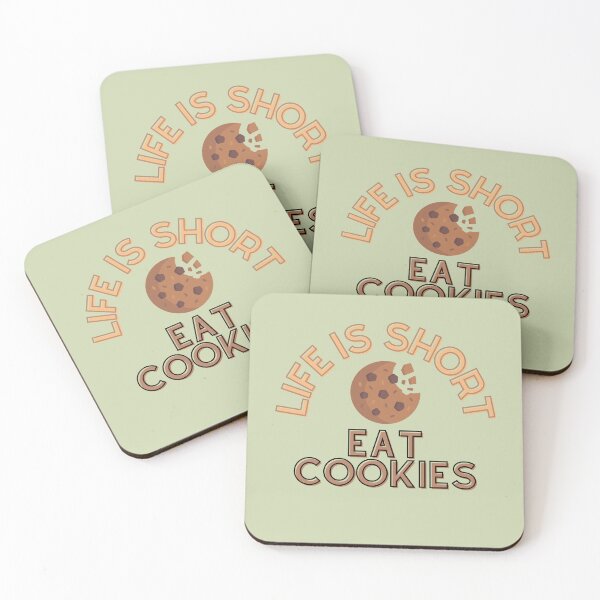 Item preview, Life is short, eat Cookies, baking, T-shirt designed and sold by pixeldizajn.