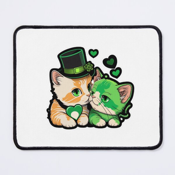 Item preview, St-patrick kissing cat designed and sold by livamedesign.