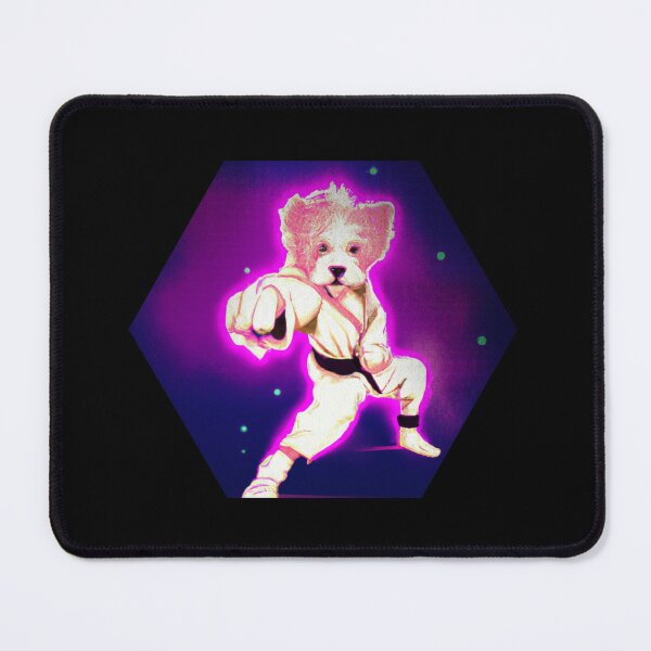 Item preview, Dog Knows Karate Synthwave Style designed and sold by unitydesigneu.