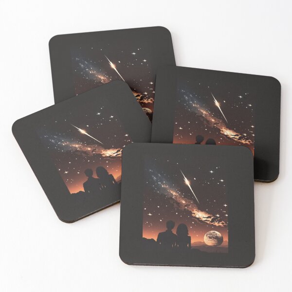 Item preview, couple watching a shooting star designed and sold by via-colab.